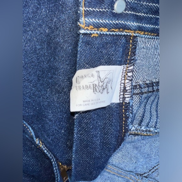 Vintage 80s-90s Congo Trader Bareback Jeans / Size 12 - Picture 4 of 5